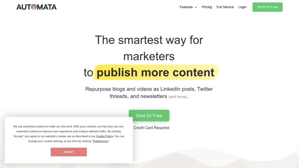 Automata AI: Video to Blog, Threads, Key Points Converter
