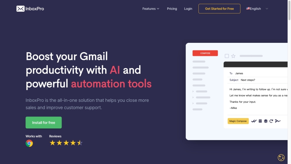InboxPro : AI Email Assistant with Scheduling & Tracking