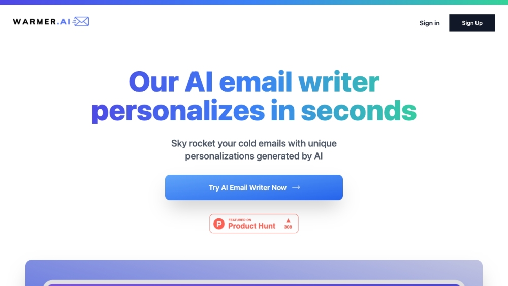 Warmer.ai: AI Email Writer for Personalized Outreach & Sales : Boost Replies, Meetings, Sales with Unique AI-Crafted Emails