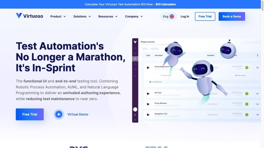 Virtuoso QA: AI, NLP & RPA Testing : Self-Healing, Fast, Scalable