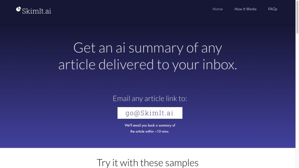 SkimIt.ai: AI Summaries in Inbox, Save Time, Stay Informed