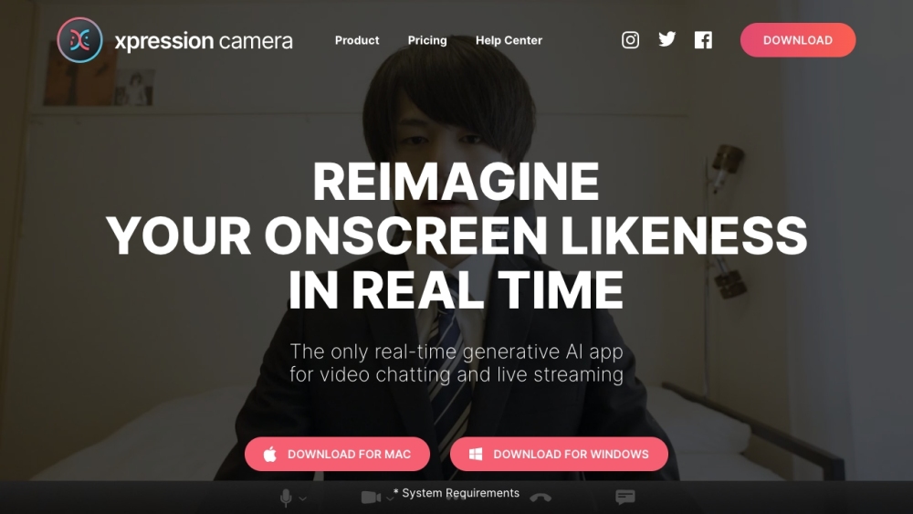 XpressionCamera: Transform into Anyone in Real-Time Video Chats