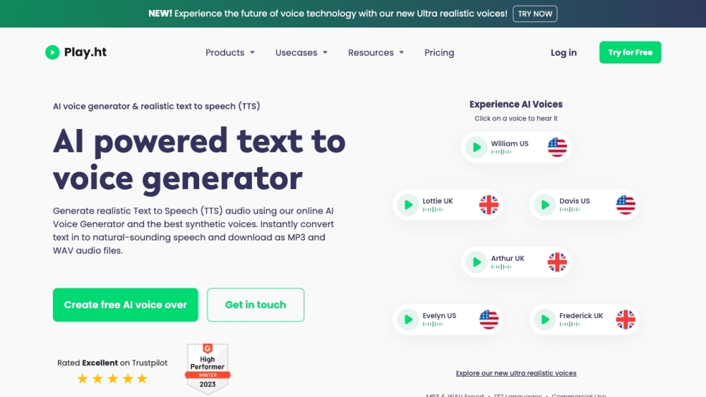 PlayHT: 600+ Voices, 142 Languages for Voiceovers & Content Creation