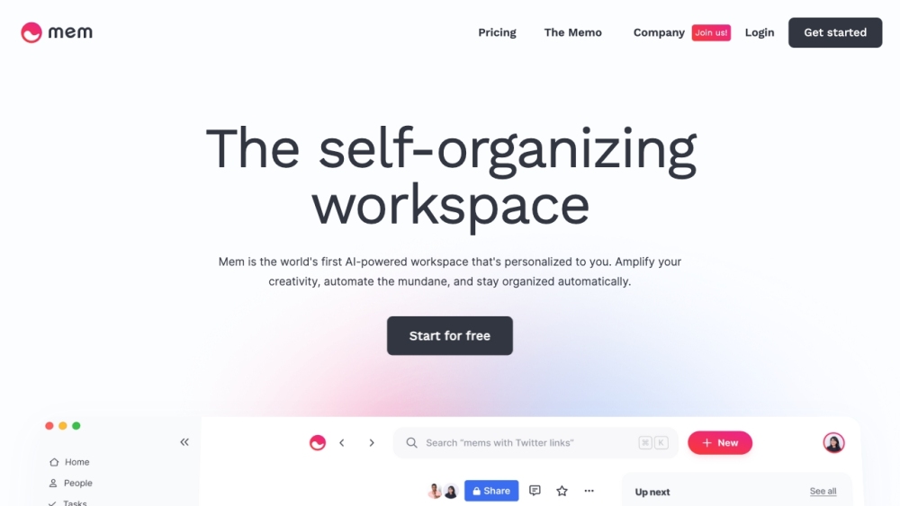 Mem: AI-Driven, Searchable, Organized, Efficient Team Collaboration