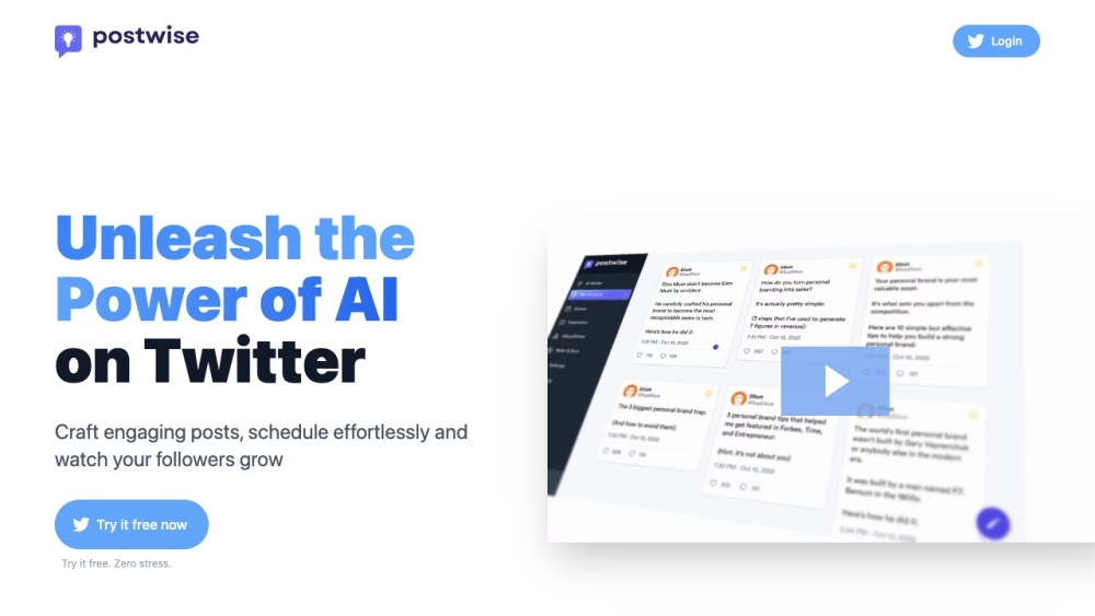 Postwise: AI Twitter Tool for Engaging Tweets & Growth
