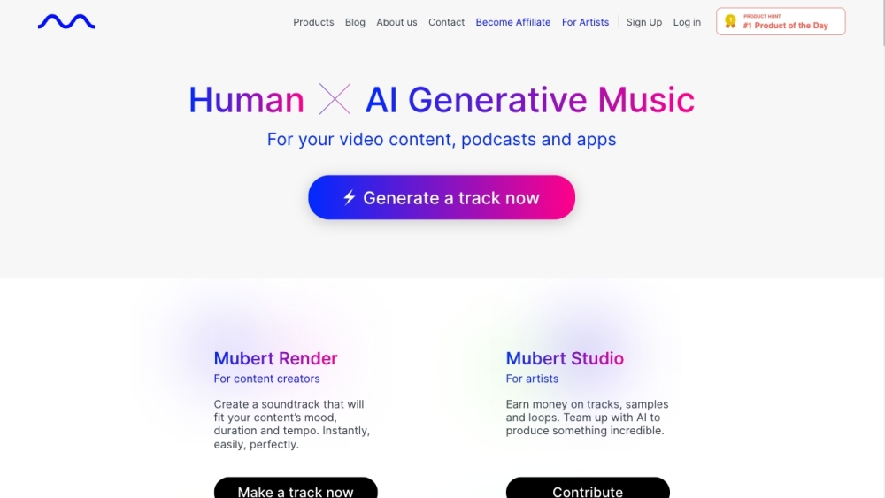 Mubert: AI-Driven Royalty-Free Music, Generate Tracks, Elevate Projects