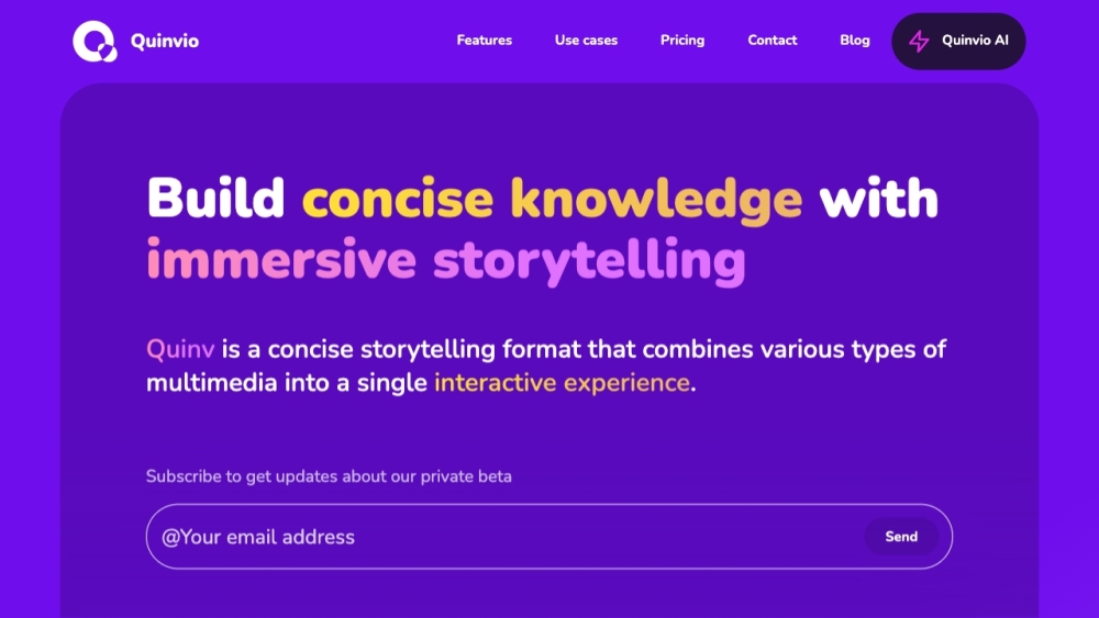 Quinvio: AI-Driven Slides, Effortless Design, Script to Presentation