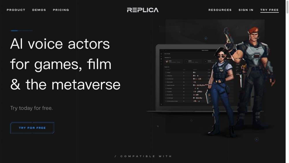 Replica Studios: AI Voice Actors for Games, Films, Animation : Naturally Expressive, Studio-Quality Voices