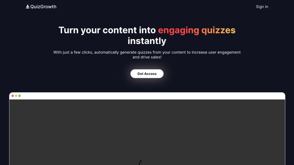 Quizify: Engaging Quizzes, Boost Sales with Zero Effort