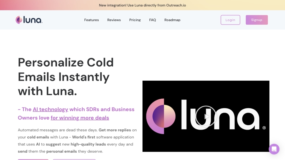 Luna: AI Lead Gen, Email Marketing, Automation, Boost Sales