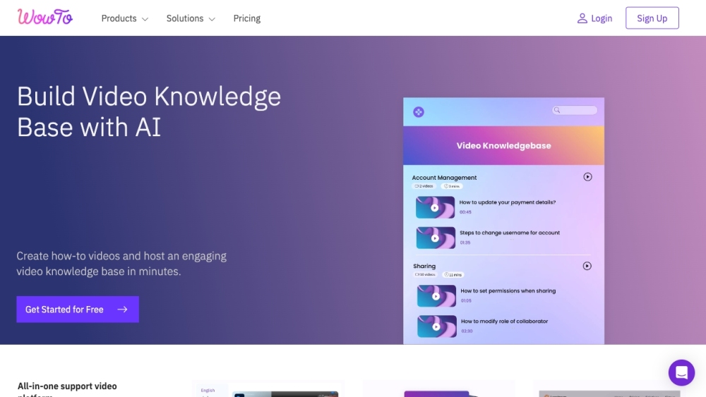 WowTo: Craft How-To Videos & Host Knowledge Base Rapidly