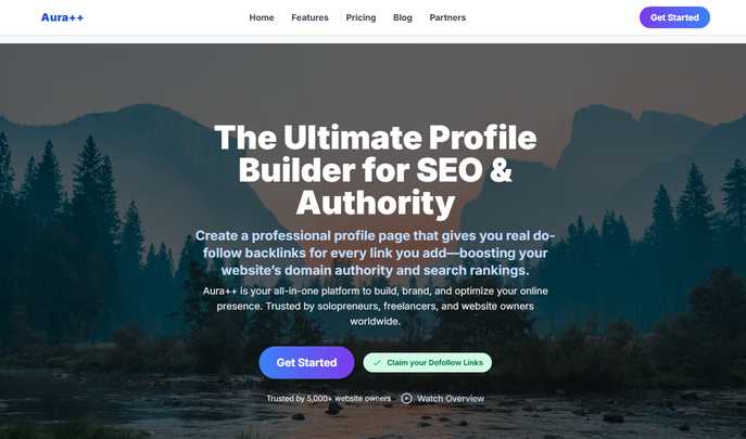 Aura++ Pro Plan: Premium Profile Builder & Do-Follow Links