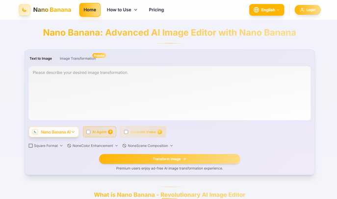 Nano Banana: AI Image Editor with Gemini Nano Banana Tech